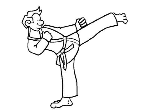 dibujos para colorear karate: Aprender a Dibujar Fácil con este Paso a Paso, dibujos de Un Karateca, como dibujar Un Karateca paso a paso para colorear