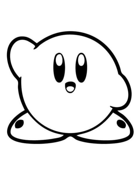 Kirby Para Colorear | Cute coloring pages. Coloring pages: Dibujar Fácil, dibujos de Un Kirby, como dibujar Un Kirby para colorear e imprimir