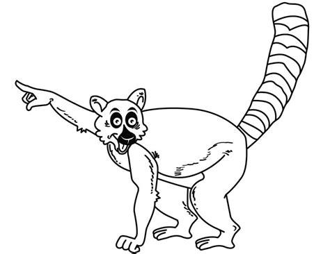 Dibujos para colorear: Lemur imprimible. gratis. para los: Dibujar Fácil con este Paso a Paso, dibujos de Un Lemur, como dibujar Un Lemur para colorear