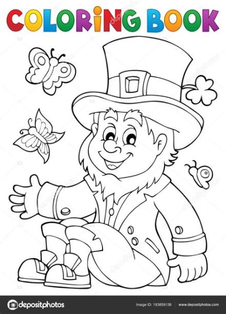 Imágenes: duendes para descargar | Duende de libro para: Dibujar Fácil, dibujos de Un Leprechaun, como dibujar Un Leprechaun para colorear e imprimir