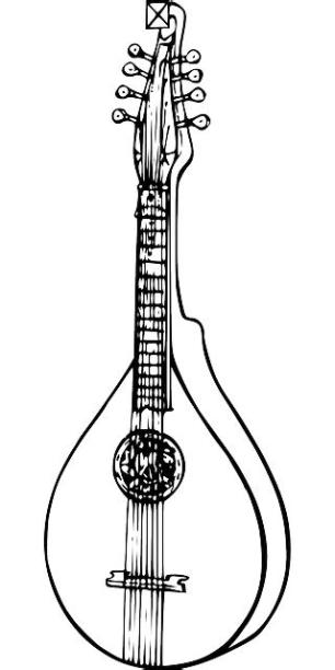 Mandolin Lark Musical Instrument · Free vector graphic on: Dibujar y Colorear Fácil con este Paso a Paso, dibujos de Un Llaut, como dibujar Un Llaut para colorear e imprimir