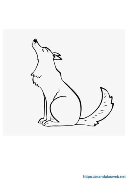 36 Mandalas y Dibujos de Lobos para Colorear 🥇【2020】: Dibujar Fácil con este Paso a Paso, dibujos de Un Lobo Sencillo, como dibujar Un Lobo Sencillo paso a paso para colorear