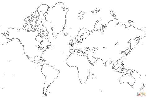 Dibujo de Mapa del Mundo en Blanco para colorear | Dibujos: Aprende como Dibujar Fácil con este Paso a Paso, dibujos de Un Mapa En Photoshop, como dibujar Un Mapa En Photoshop paso a paso para colorear