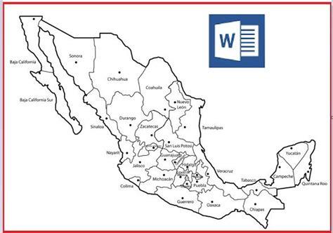 Mapa De Mexico Con Nombres Para Imprimir: Aprender como Dibujar y Colorear Fácil con este Paso a Paso, dibujos de Un Mapa En Word, como dibujar Un Mapa En Word paso a paso para colorear