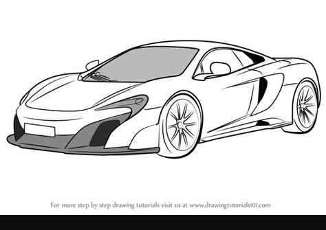 Learn How to Draw McLaren 675LT (Sports Cars) Step by Step: Dibujar y Colorear Fácil con este Paso a Paso, dibujos de Un Mclaren, como dibujar Un Mclaren para colorear