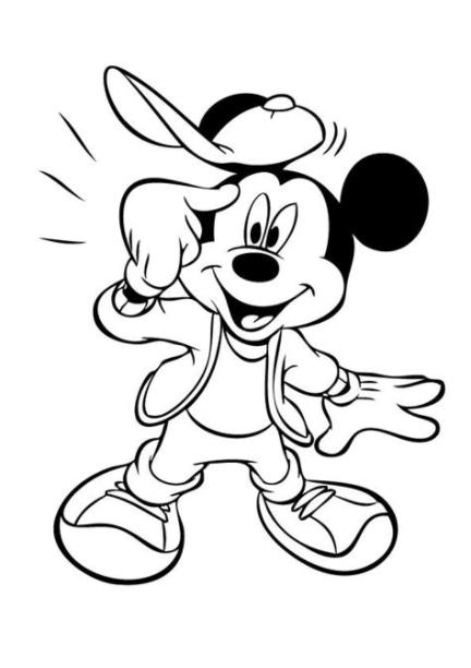 Dibujos para colorear: Dibujos de Mickey mouse para colorear: Dibujar y Colorear Fácil, dibujos de Un Mickey, como dibujar Un Mickey paso a paso para colorear