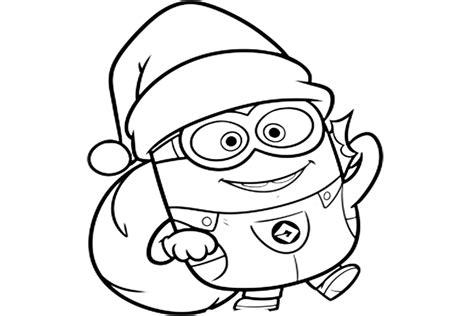 Dibujos de los Minion para colorear en Navidad - Aprende Feliz: Dibujar y Colorear Fácil con este Paso a Paso, dibujos de Un Minion Navideño, como dibujar Un Minion Navideño para colorear