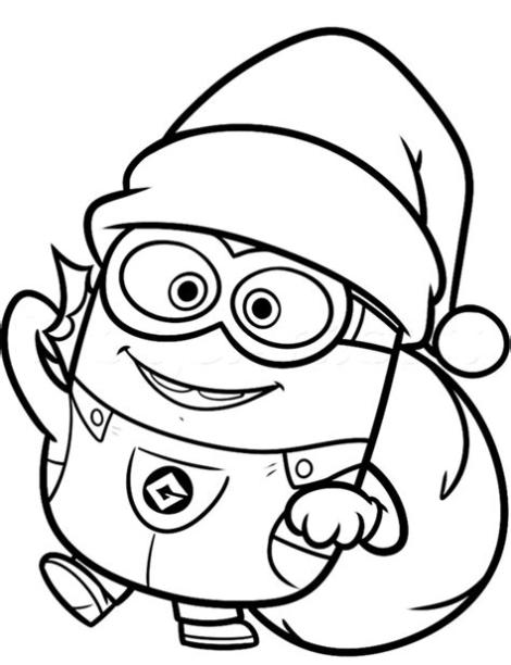 Dibujos de Minion de Navidad para Colorear. Pintar e: Aprender como Dibujar Fácil, dibujos de Un Minions Bebe, como dibujar Un Minions Bebe paso a paso para colorear