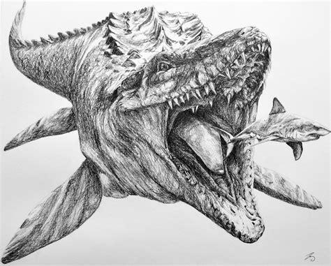 Jurassic World Mosasaurus Mosasaurio Dinosaurios Para: Dibujar Fácil, dibujos de Un Mosasaurus, como dibujar Un Mosasaurus paso a paso para colorear
