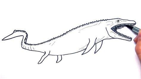 Dinosaurios Para Colorear - NEO Coloring: Aprende a Dibujar y Colorear Fácil, dibujos de Un Mosasaurus, como dibujar Un Mosasaurus para colorear