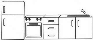 Muebles de la Cocina para colorear ~ 4 Dibujo: Dibujar y Colorear Fácil, dibujos de Un Mueble De Cocina, como dibujar Un Mueble De Cocina para colorear