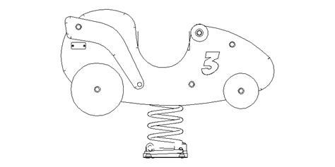 Bloques AutoCAD Gratis de juego de muelle moto visto en alzado: Aprende a Dibujar Fácil con este Paso a Paso, dibujos de Un Muelle En Autocad, como dibujar Un Muelle En Autocad paso a paso para colorear
