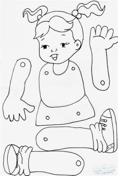 Manualidades para los niños: Dibujar Fácil, dibujos de Un Muñeco Articulado, como dibujar Un Muñeco Articulado paso a paso para colorear