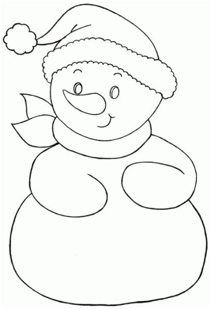 Muñeco de nieve para colorear | Pinta y Colorea dibujos: Dibujar Fácil, dibujos de Un Muñequito, como dibujar Un Muñequito para colorear
