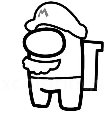 Dibujos de Súper Mario para colorear e imprimir: Dibujar y Colorear Fácil, dibujos de Un Muñequito De Among Us, como dibujar Un Muñequito De Among Us para colorear