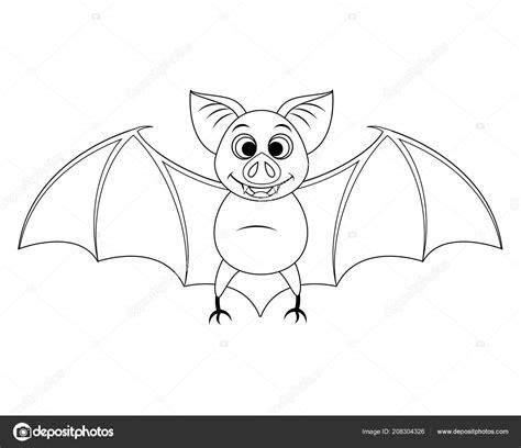 Divertido murciélago incoloro de Halloween volando: Aprender a Dibujar y Colorear Fácil, dibujos de Un Murcielago En La Cara, como dibujar Un Murcielago En La Cara para colorear