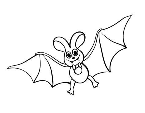 Dibujo de Murciélago infantil para Colorear - Dibujos.net: Dibujar Fácil con este Paso a Paso, dibujos de Un Murcielago Infantil, como dibujar Un Murcielago Infantil para colorear