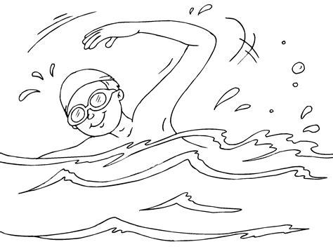 Nadador para imprimir | ParaCOLOREAR.net: Dibujar y Colorear Fácil, dibujos de Un Nadador, como dibujar Un Nadador para colorear e imprimir