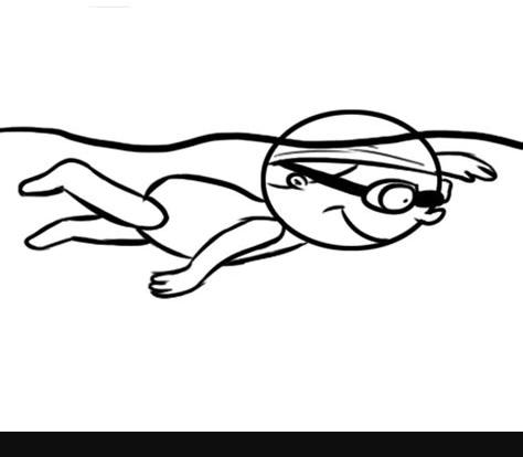 Pin en Hijos: Aprende a Dibujar Fácil, dibujos de Un Nadador, como dibujar Un Nadador paso a paso para colorear