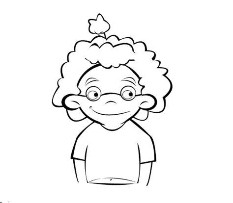 Niña con gafas: Dibujos para colorear: Dibujar Fácil, dibujos de Un Niño Con Gafas, como dibujar Un Niño Con Gafas para colorear