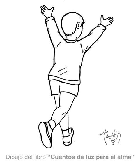 Dibujos muy originales para colorear de Ricard López: Dibujar y Colorear Fácil, dibujos de Un Niño Corriendo, como dibujar Un Niño Corriendo paso a paso para colorear