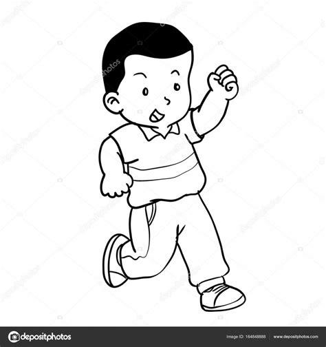 Dibujos Para Colorear De Niños Corriendo En La Escuela: Dibujar Fácil, dibujos de Un Niño Corriendo, como dibujar Un Niño Corriendo para colorear