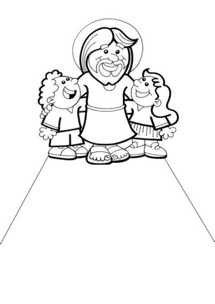 El Rincón de las Melli: DIBUJO: Jesús y los niños: Dibujar y Colorear Fácil con este Paso a Paso, dibujos de Un Niño Jesus, como dibujar Un Niño Jesus para colorear