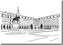 Dibujos para colorear de Madrid | Dibujos para colorear: Dibujar Fácil con este Paso a Paso, dibujos de Un Niño La Plaza Mayor De Madrid, como dibujar Un Niño La Plaza Mayor De Madrid para colorear e imprimir