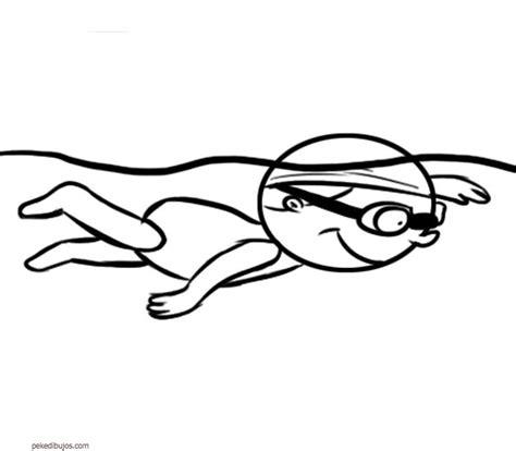 Dibujos de natación para colorear: Dibujar y Colorear Fácil con este Paso a Paso, dibujos de Un Niño Nadando, como dibujar Un Niño Nadando para colorear e imprimir