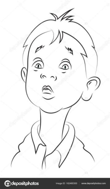 Imágenes: un niño sorprendido para colorear | Caricatura: Dibujar Fácil con este Paso a Paso, dibujos de Un Niño Sorprendido, como dibujar Un Niño Sorprendido para colorear e imprimir