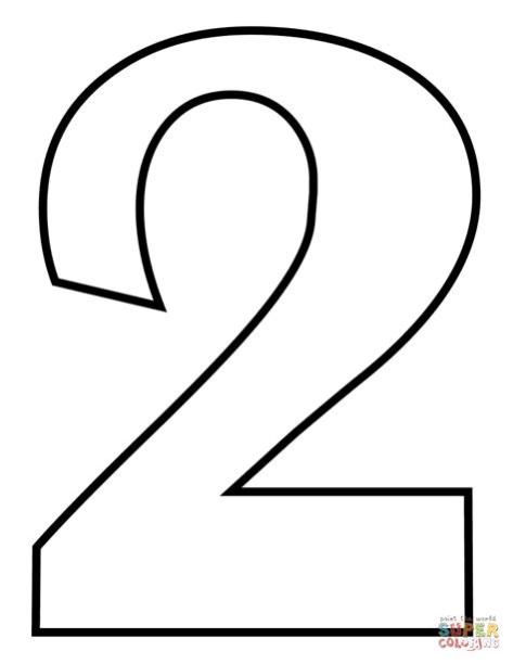 Dibujo de Número 2 para colorear | Dibujos para colorear: Dibujar y Colorear Fácil con este Paso a Paso, dibujos de Un Numero 2, como dibujar Un Numero 2 para colorear e imprimir
