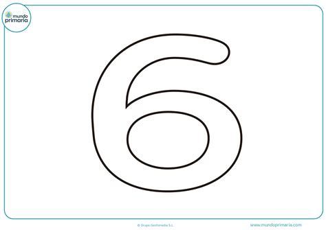 Números para Colorear (Dibujos listos para imprimir): Aprender a Dibujar Fácil, dibujos de Un Numero 6, como dibujar Un Numero 6 para colorear