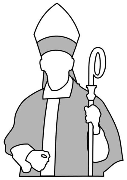 Dibujo para colorear obispo - Dibujos Para Imprimir Gratis: Dibujar Fácil, dibujos de Un Obispo, como dibujar Un Obispo para colorear e imprimir