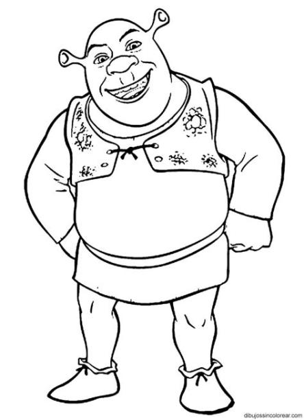 Dibujos Sin Colorear: Dibujos de Personajes de Shrek para: Dibujar y Colorear Fácil con este Paso a Paso, dibujos de Un Ogro, como dibujar Un Ogro paso a paso para colorear