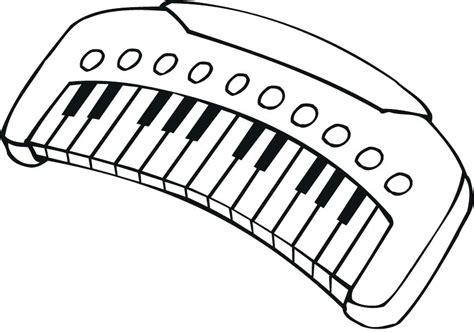 Dibujos de Piano Electrico para Colorear. Pintar e: Dibujar y Colorear Fácil con este Paso a Paso, dibujos de Un Organo Musical, como dibujar Un Organo Musical para colorear e imprimir