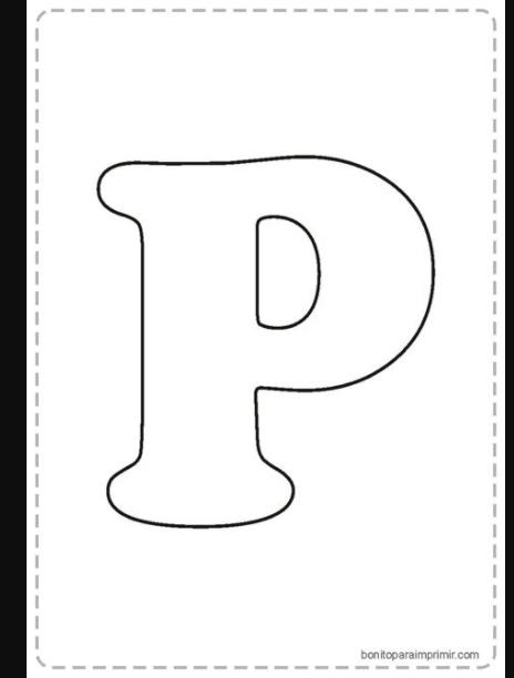 🥇Letras P para imprimir📒 【PDF para colorear y: Aprende a Dibujar Fácil con este Paso a Paso, dibujos de Un P, como dibujar Un P para colorear