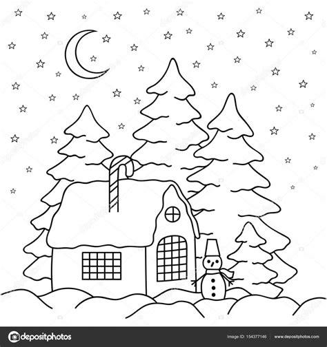 Cómo dibujar Un Paisaje De Navidad 】 Paso a Paso Muy Fácil 2023 - Dibuja  Fácil