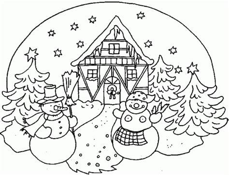 Dibujos para pintar de paisajes de Navidad | Colorear: Aprender como Dibujar Fácil, dibujos de Un Paisaje De Navidad, como dibujar Un Paisaje De Navidad para colorear