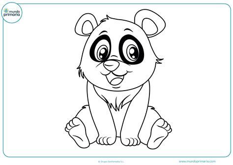 Dibujos de Pandas para Colorear 【 ADORABLES: Dibujar Fácil, dibujos de Un Panda Comiendo Bambú, como dibujar Un Panda Comiendo Bambú para colorear