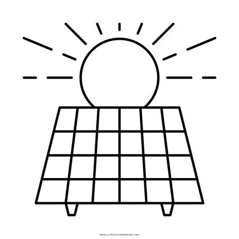 Dibujo De Energía Solar Para Colorear - Ultra Coloring Pages: Dibujar Fácil, dibujos de Un Panel Solar, como dibujar Un Panel Solar paso a paso para colorear