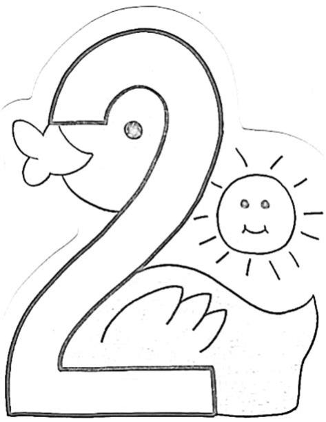 cancion-de-los-numeros-plantilla-2 - Imagenes Educativas: Aprender como Dibujar Fácil, dibujos de Un Pato Con El Número 2, como dibujar Un Pato Con El Número 2 para colorear e imprimir