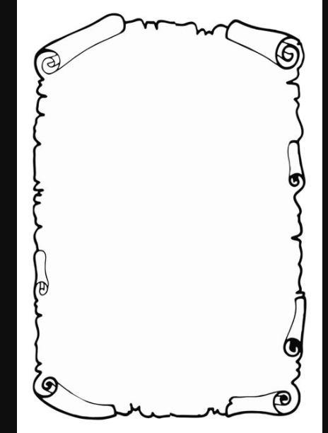 Las Mejores Caratulas para cuadernos 【2020】 Portadas: Aprender como Dibujar Fácil con este Paso a Paso, dibujos de Un Pergamino Para Niños, como dibujar Un Pergamino Para Niños para colorear e imprimir