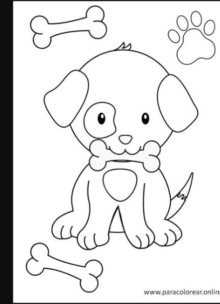 Los mejores Dibujos de Perros para Colorear Imprimir y: Aprender a Dibujar y Colorear Fácil, dibujos de Un Perrito Para Niños, como dibujar Un Perrito Para Niños paso a paso para colorear