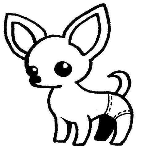 Dibujos De Perros Chihuahuas Para Colorear - Imágenes Gratis: Aprende como Dibujar Fácil con este Paso a Paso, dibujos de Un Perro Chihuahua Kawaii, como dibujar Un Perro Chihuahua Kawaii paso a paso para colorear