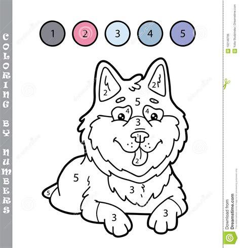 Colorear Por Numeros Animales: Aprender como Dibujar y Colorear Fácil, dibujos de Un Perro Con Números, como dibujar Un Perro Con Números paso a paso para colorear