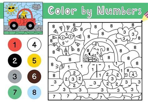 Juego de colorear por números para niños página para: Aprende como Dibujar Fácil con este Paso a Paso, dibujos de Un Perro Con Números, como dibujar Un Perro Con Números para colorear