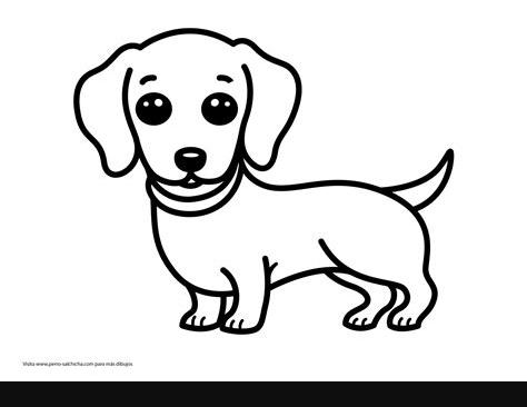ᐅ 10 DIBUJOS de Perro Salchicha fáciles para colorear: Aprende como Dibujar y Colorear Fácil con este Paso a Paso, dibujos de Un Perro Con Pasos, como dibujar Un Perro Con Pasos para colorear e imprimir