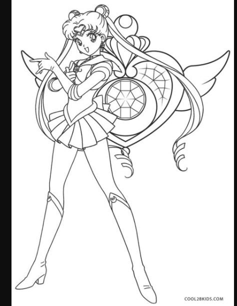 Dibujos de Sailor Moon para colorear - Páginas para: Dibujar y Colorear Fácil con este Paso a Paso, dibujos de Un Personaje Manga, como dibujar Un Personaje Manga paso a paso para colorear