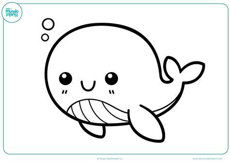 Dibujos de animales marinos para colorear - Mundo Primaria: Dibujar Fácil, dibujos de Un Pez Kawaii, como dibujar Un Pez Kawaii para colorear e imprimir