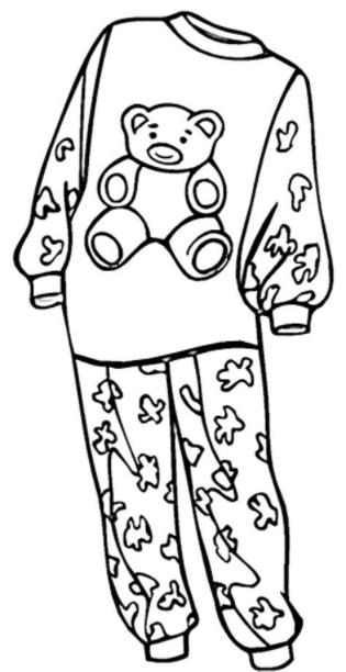 COLOREAR DIBUJOS DE PIJAMAS: Dibujar Fácil con este Paso a Paso, dibujos de Un Pijama, como dibujar Un Pijama para colorear e imprimir
